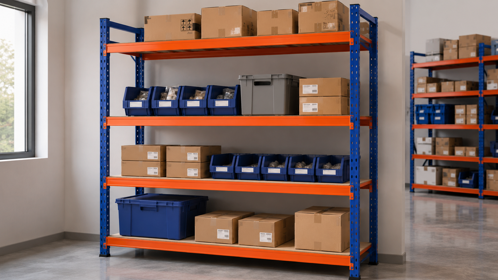 4-Tier Boltless Rack