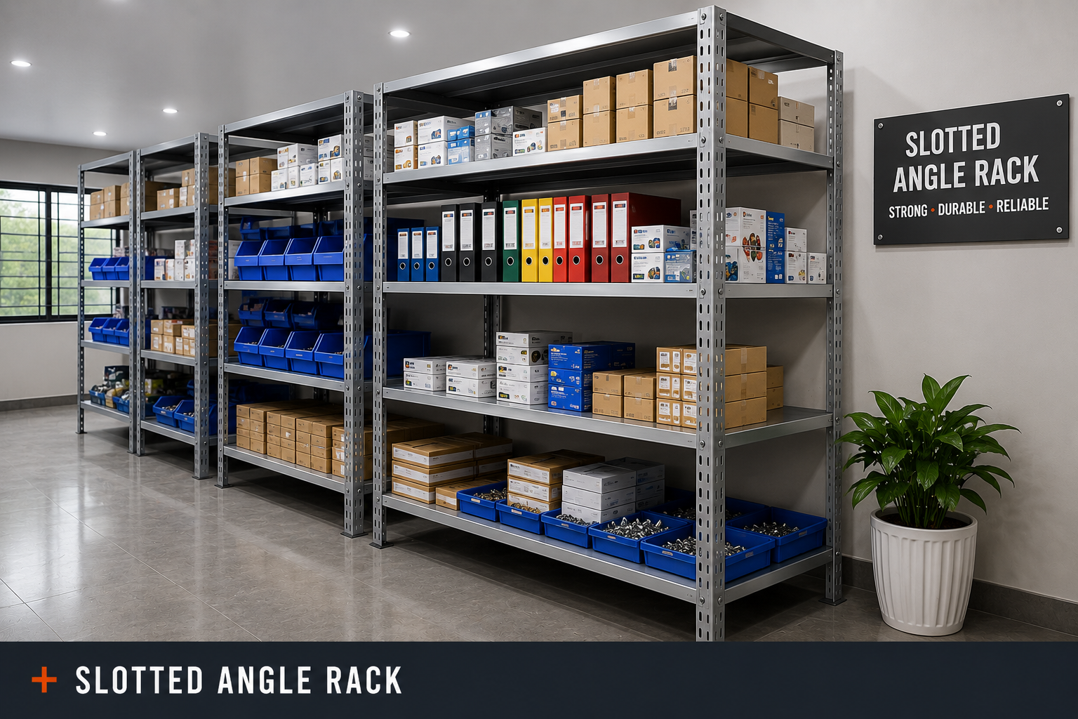 Office Records Storage — Slotted Angle Racks
